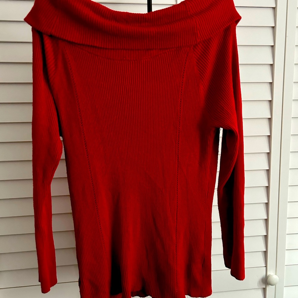 Ribbed Red Sweater